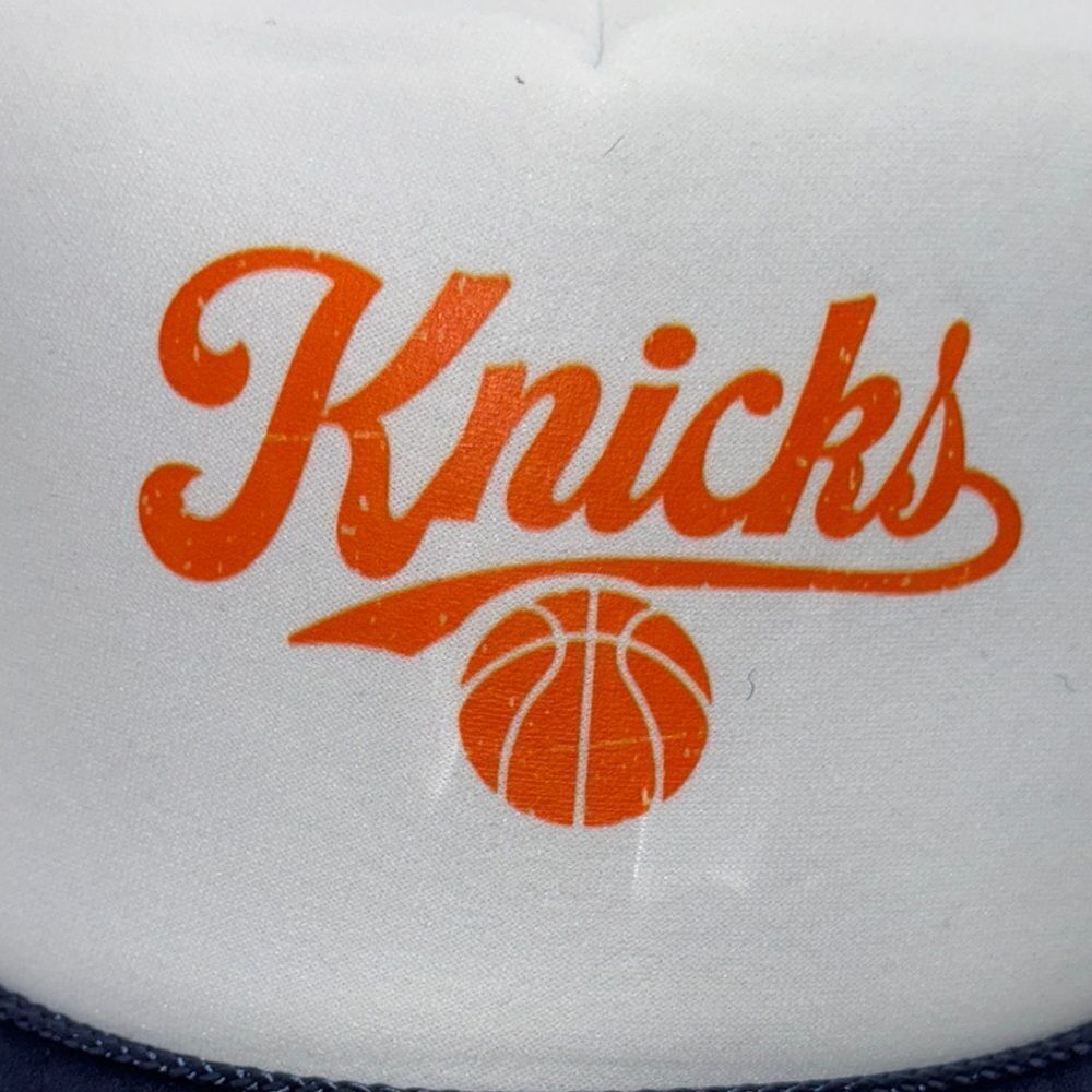 Knicks  Trucker Hat - Navy and White - Picture 3 of 6